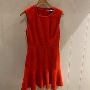 Karen Millen, pleated, sleeveless skater dress